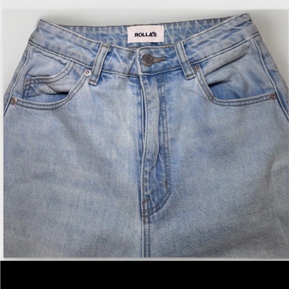 ROLLA'S Soft Blue Flare Jeans - Picture 3 of 8